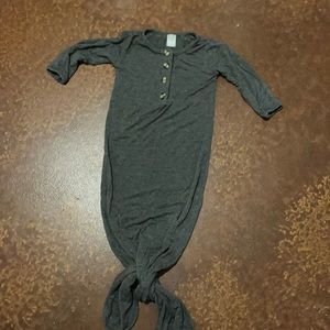 Lou Lou and Company knotted gown gray 3-6 months